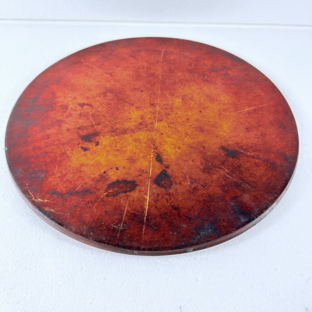 Pampered Chef Family Heritage 13" Round Pizza Baking Stone Stoneware Seasoned